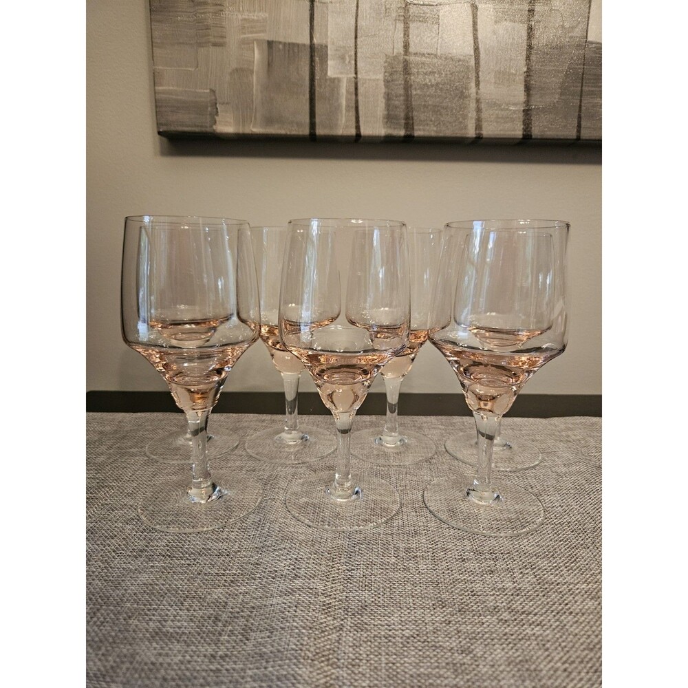 Sasaki Harmony Coral (Pink) Water Goblet (Set Of 7)